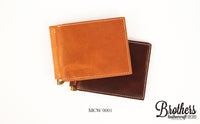 italy leather money clip 意大利牛皮錢夾銀包 MCW 0001