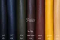 意大利植鞣摔紋雙肩 " v.box " shoulder vegetable tanned leather