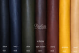意大利植鞣摔紋雙肩 " v.box " shoulder vegetable tanned leather