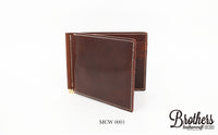 italy leather money clip 意大利牛皮錢夾銀包 MCW 0001