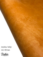 意大利托斯卡納 "mosha belly" 磨沙圈面植鞣革腩條